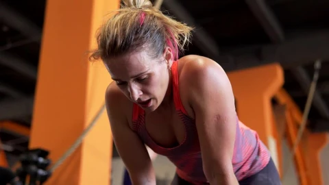 Stock Footage Woman Breathing After A Workout Live Wallpaper - Free Live Wallpaper