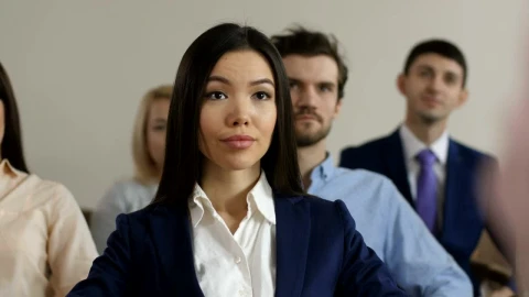Stock Footage Woman At A Training Event Live Wallpaper - Free Live Wallpaper