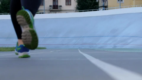 Stock Footage Woman At A Running Track Ground View Live Wallpaper - Free Live Wallpaper