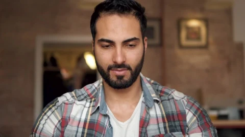 Stock Footage Winning Man On Laptop Leans Back And Smiles Live Wallpaper - Free Live Wallpaper