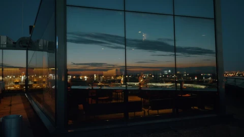 Stock Footage Window Reflection Of An Aircraft Taking Off Live Wallpaper - Free Live Wallpaper