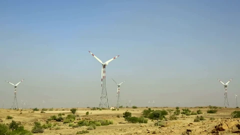 Stock Footage Windmills Moving In The Countryside Live Wallpaper - Free Live Wallpaper