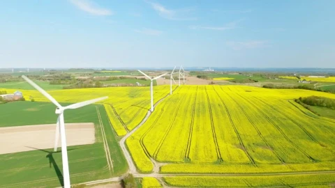 Stock Footage Wind Turbines Spinning Quickly Live Wallpaper - Free Live Wallpaper