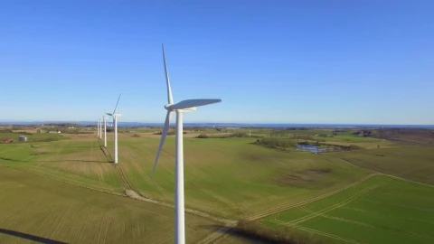 Stock Footage Wind Turbines On A Hot Day Live Wallpaper - Free Live Wallpaper