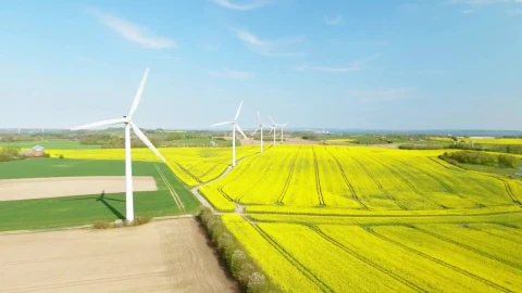 Stock Footage Wind Turbines In The Sun Live Wallpaper - Free Live Wallpaper