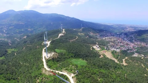 Stock Footage Wind Turbines In The Edge Of A City Live Wallpaper - Free Live Wallpaper