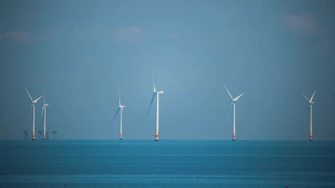 Stock Footage Wind Farms Out At Sea Live Wallpaper - Free Live Wallpaper