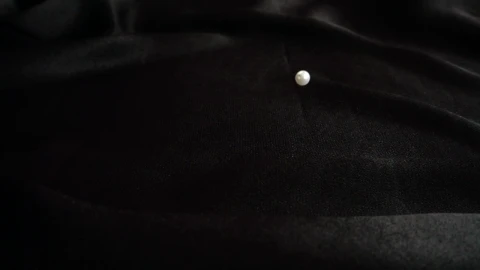 Stock Footage White Pearls On A Black Cloth Live Wallpaper - Free Live Wallpaper