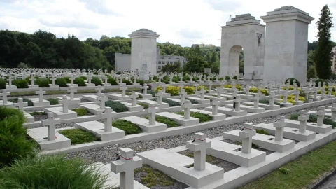 Stock Footage White Crosses At A Cemetery Live Wallpaper - Free Live Wallpaper