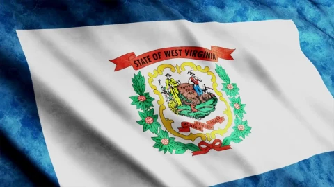 Stock Footage West Virginia State Flag Waving In D Live Wallpaper - Free Live Wallpaper