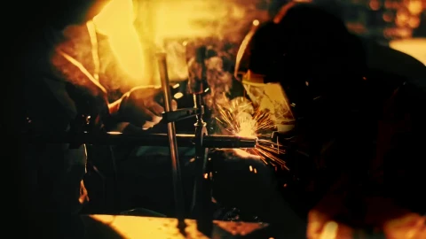 Stock Footage Welding In A Metal Factory Live Wallpaper - Free Live Wallpaper