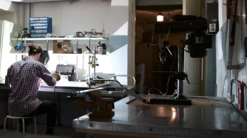 Stock Footage Welder Working At A Bench Live Wallpaper - Free Live Wallpaper