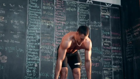 Stock Footage Weightlifter In The Gym Live Wallpaper - Free Live Wallpaper