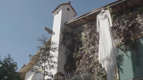 Stock Footage Wedding Dress Hanging Outside A House Live Wallpaper - Free Live Wallpaper