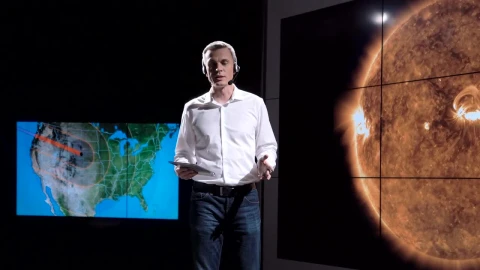 Stock Footage Weather Newscaster Presenting An Eclipse Live Wallpaper - Free Live Wallpaper