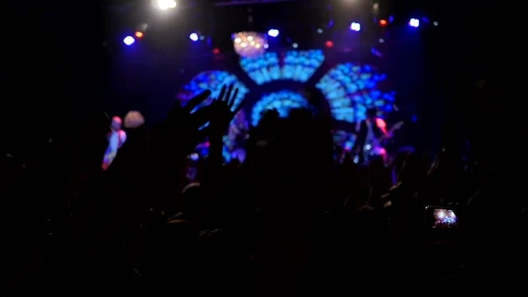 Stock Footage Waving Hands At A Concert Live Wallpaper - Free Live Wallpaper