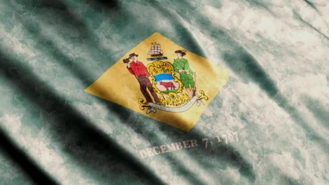 Stock Footage Waving Flag Of The State Of Delaware Live Wallpaper - Free Live Wallpaper