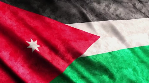 Stock Footage Waving D Flag Of Jordan Live Wallpaper - Free Live Wallpaper