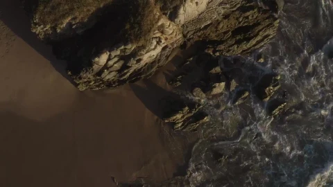 Stock Footage Waves Crash On A Cliff Live Wallpaper - Free Live Wallpaper