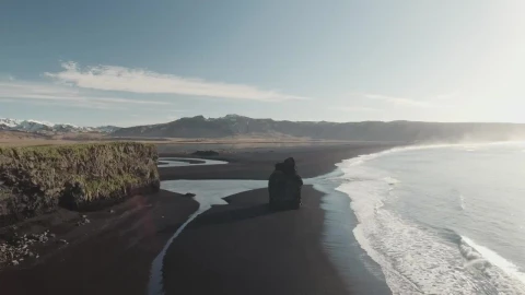 Stock Footage Waves Breaking On A Volcanic Beach Live Wallpaper - Free Live Wallpaper
