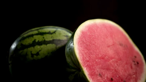 Stock Footage Watermelons On A Black Background Live Wallpaper - Free Live Wallpaper