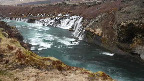 Stock Footage Waterfalls And A River In The Mountain Live Wallpaper - Free Live Wallpaper