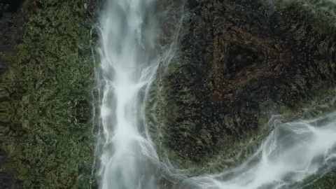 Stock Footage Waterfall Seen From Above In The Forest Live Wallpaper - Free Live Wallpaper