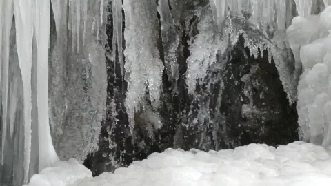 Stock Footage Waterfall In A Frozen Landscape Live Wallpaper - Free Live Wallpaper