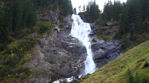 Stock Footage Waterfall Between The Rocks In The Forest Live Wallpaper - Free Live Wallpaper