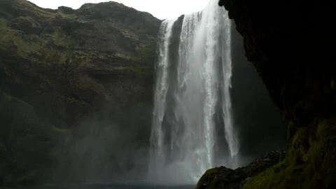 Stock Footage Waterfall Breaking Over Rocks Live Wallpaper - Free Live Wallpaper
