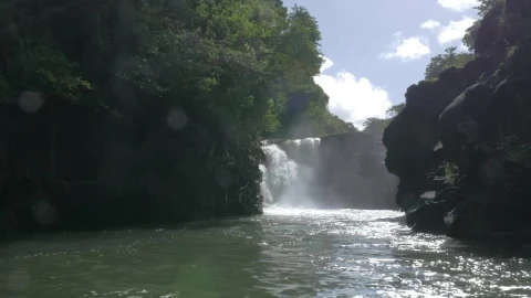 Stock Footage Waterfall And Volcanic Rocks Live Wallpaper - Free Live Wallpaper