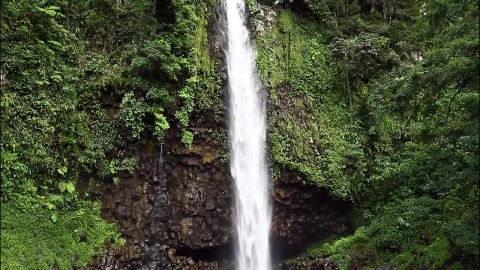 Stock Footage Waterfall Above A Cave Live Wallpaper - Free Live Wallpaper