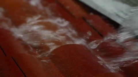 Stock Footage Water Rushing Along A Rooftop Live Wallpaper - Free Live Wallpaper