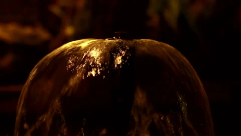 Stock Footage Water Fountain At Night Live Wallpaper - Free Live Wallpaper