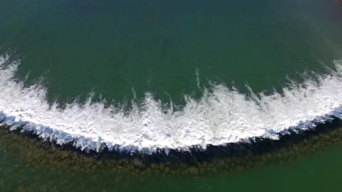 Stock Footage Water Flowing Through The Dam Live Wallpaper - Free Live Wallpaper
