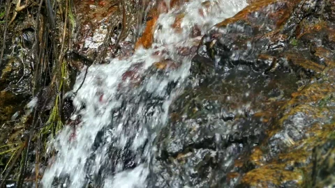 Stock Footage Water Flowing Down A Cave Wall Live Wallpaper - Free Live Wallpaper