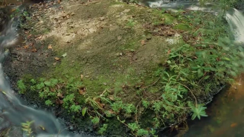 Stock Footage Water Flowing Between Rocks Live Wallpaper - Free Live Wallpaper