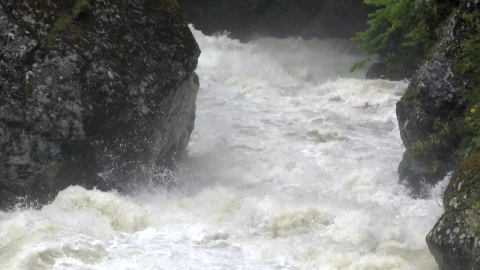 Stock Footage Water Flowing And Crashing Down The River Live Wallpaper - Free Live Wallpaper