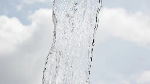 Stock Footage Water Falling With The Sky In The Background Live Wallpaper - Free Live Wallpaper