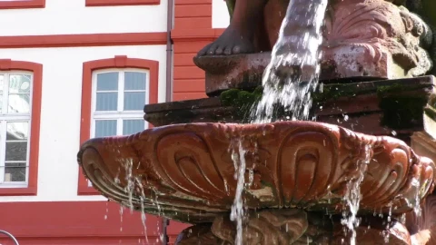 Stock Footage Water Falling Into A Fountain In Detail Live Wallpaper - Free Live Wallpaper