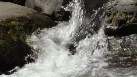 Stock Footage Water Crashes Among Rocks Live Wallpaper - Free Live Wallpaper