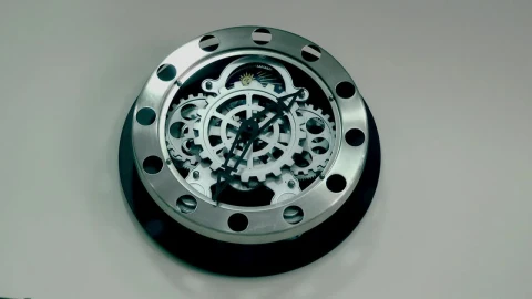 Stock Footage Wall Clock With Visible Nuts Live Wallpaper - Free Live Wallpaper