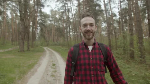 Stock Footage Walking In The Forest Behind The Leader Live Wallpaper - Free Live Wallpaper
