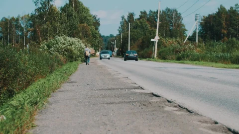 Stock Footage Walking Down A Rural Road With A Sign Live Wallpaper - Free Live Wallpaper