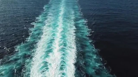 Stock Footage Wake Behind A Large Passenger Ship Smalllive Wallpaper - Free Live Wallpaper