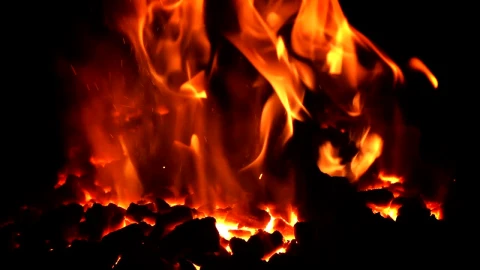 Stock Footage Volcanic Fire Burning In The Dark Live Wallpaper - Free Live Wallpaper