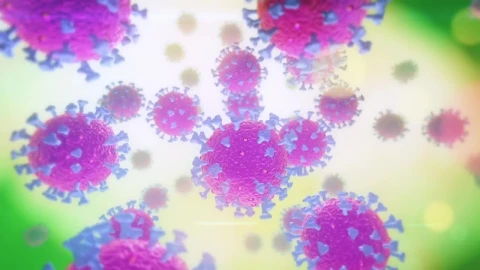 Stock Footage Viruses In Purple Tones Floating Live Wallpaper - Free Live Wallpaper