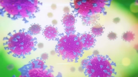 Stock Footage Virus Floating In The Air D Render Live Wallpaper - Free Live Wallpaper