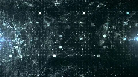Stock Footage Virtual World Of A Matrix With Information And Processes Live Wallpaper - Free Live Wallpaper