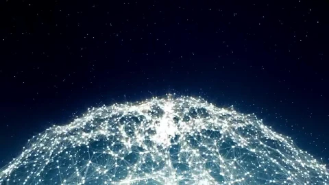 Stock Footage Virtual Neural Network Spinning Live Wallpaper - Free Live Wallpaper